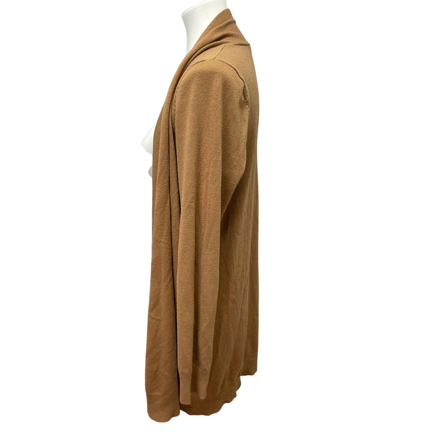 Cyrus Womens Large Acrylic Long Sleeve Open Front Long Cardigan Sweater