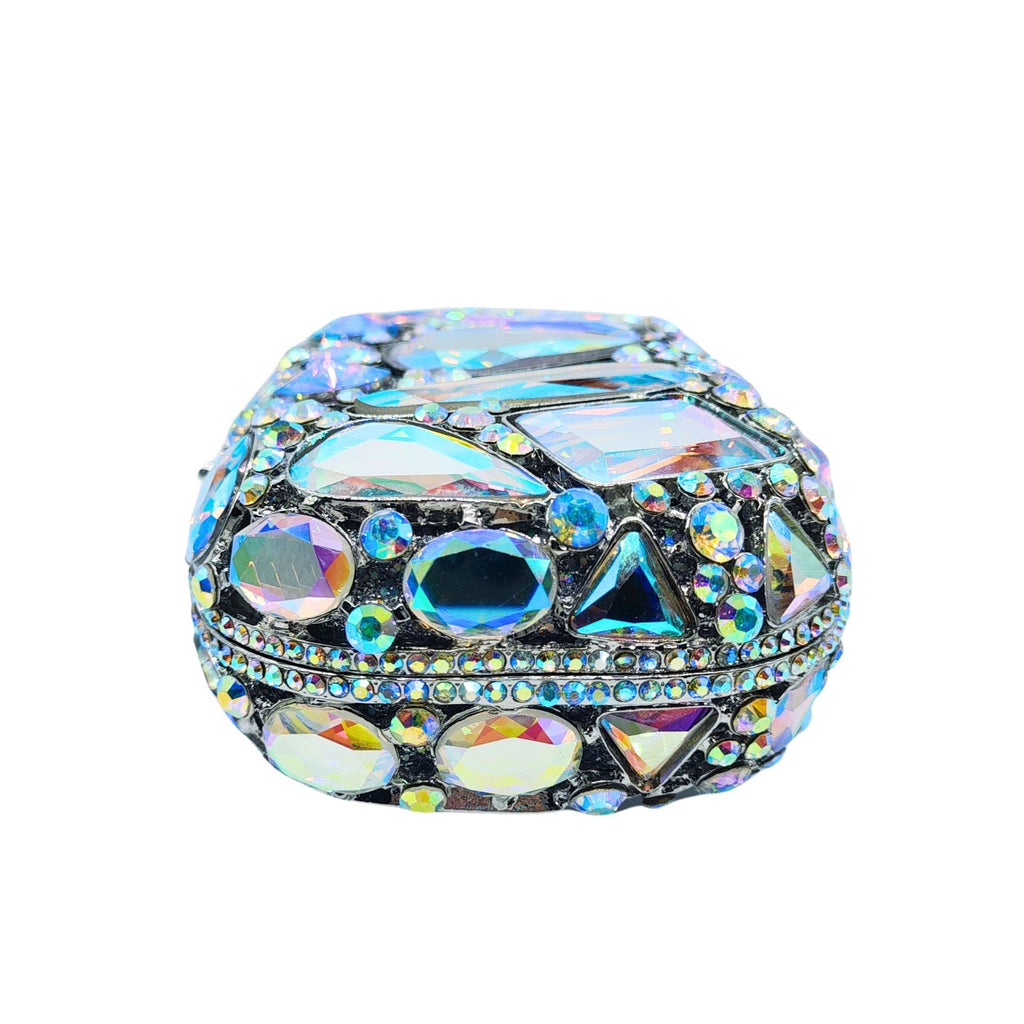 Diamond-Encrusted Evening Clutch Bag - Luxury Crystal Glass Drop Handbag for Women