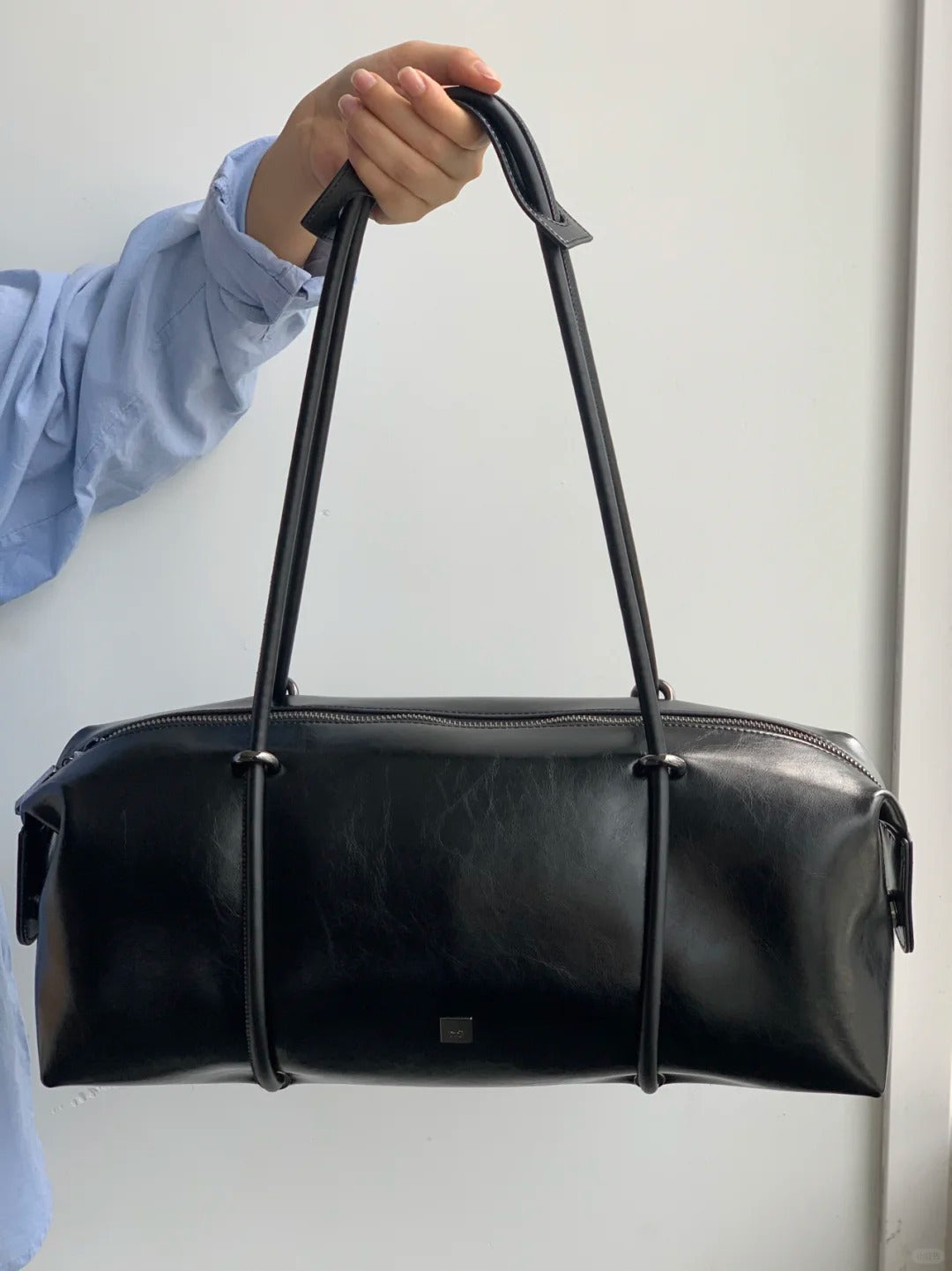 Women's Textured Boston Bag – Large Capacity PU Leather Structured Handbag | Sarah Express