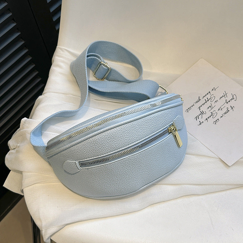 Women's Minimalist PU Leather Shoulder Bag – Slim Structured Crossbody Handbag