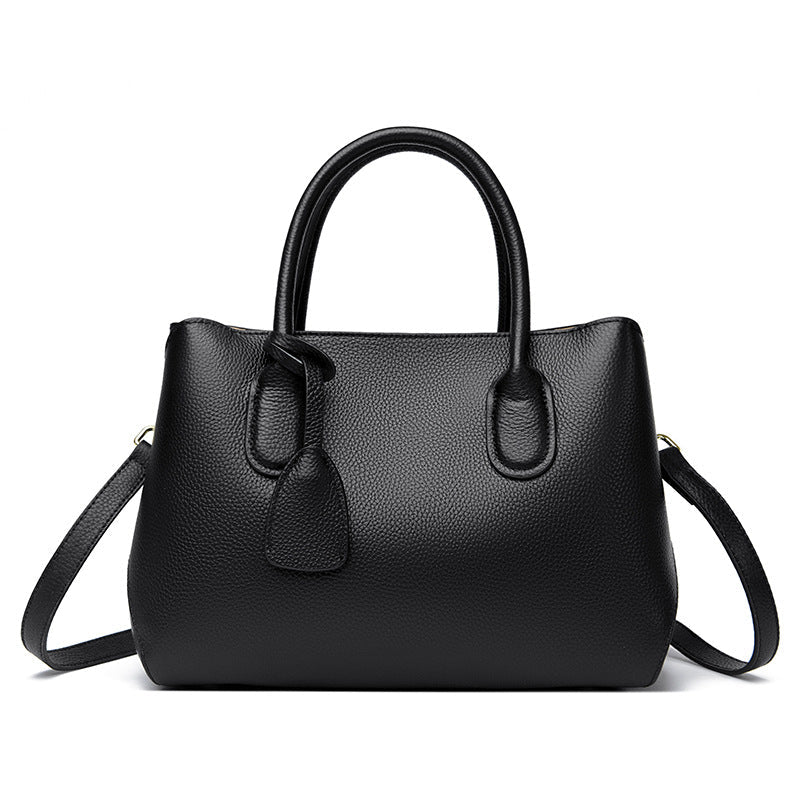 Multifunctional Genuine Leather Tote Bag – Work & Commute | Black, Red, Khaki