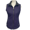 Free Country Womens Small Quilted Full Zip Warm Collared Puffer Vest Jacket