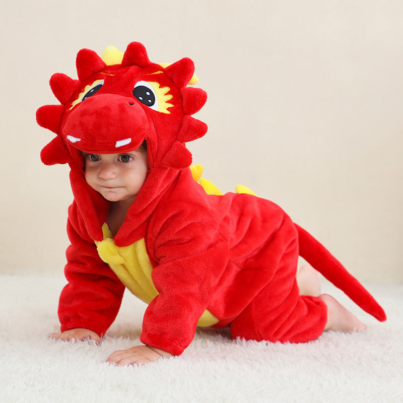 Flannel Animal Onesie For Kids