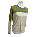 Kensie Womens Small Long Sleeve Striped Polyester Blend Pullover Sweater