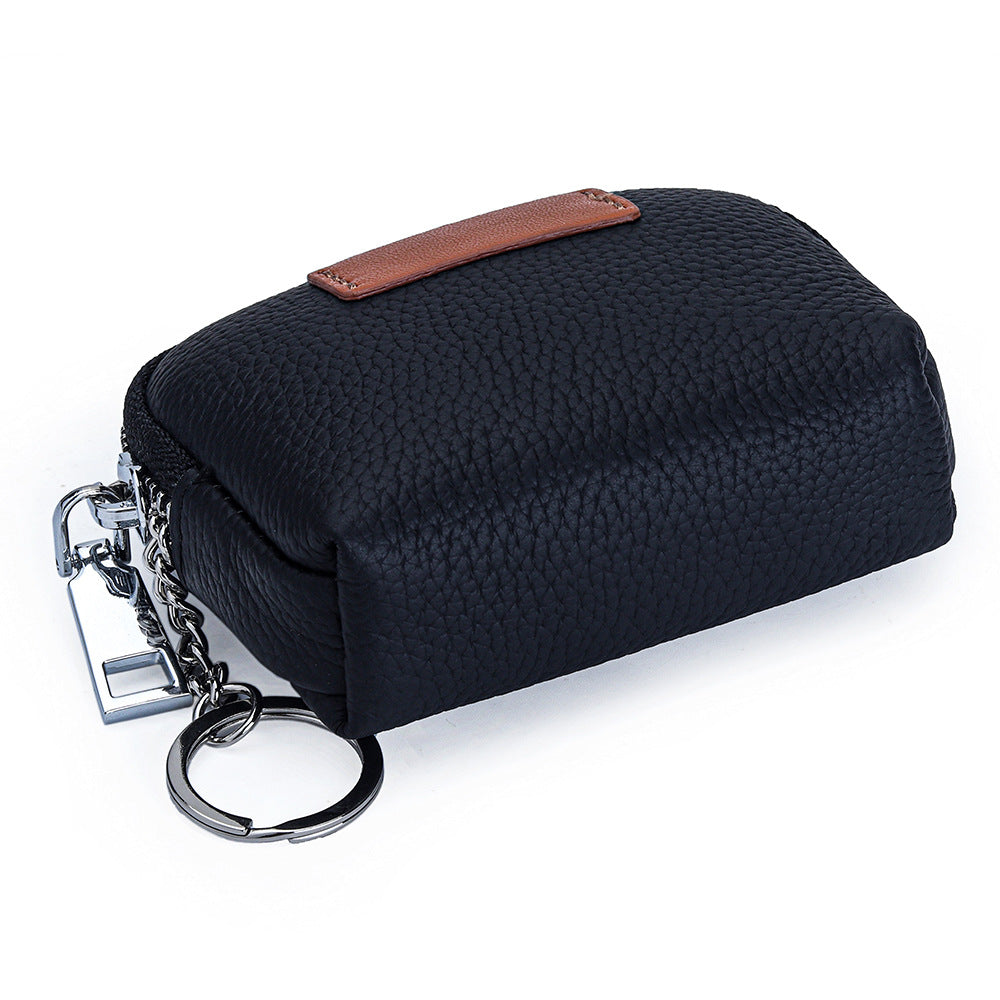 Mini Genuine Leather Wallet for Women – Slim Compact Bifold Card Holder