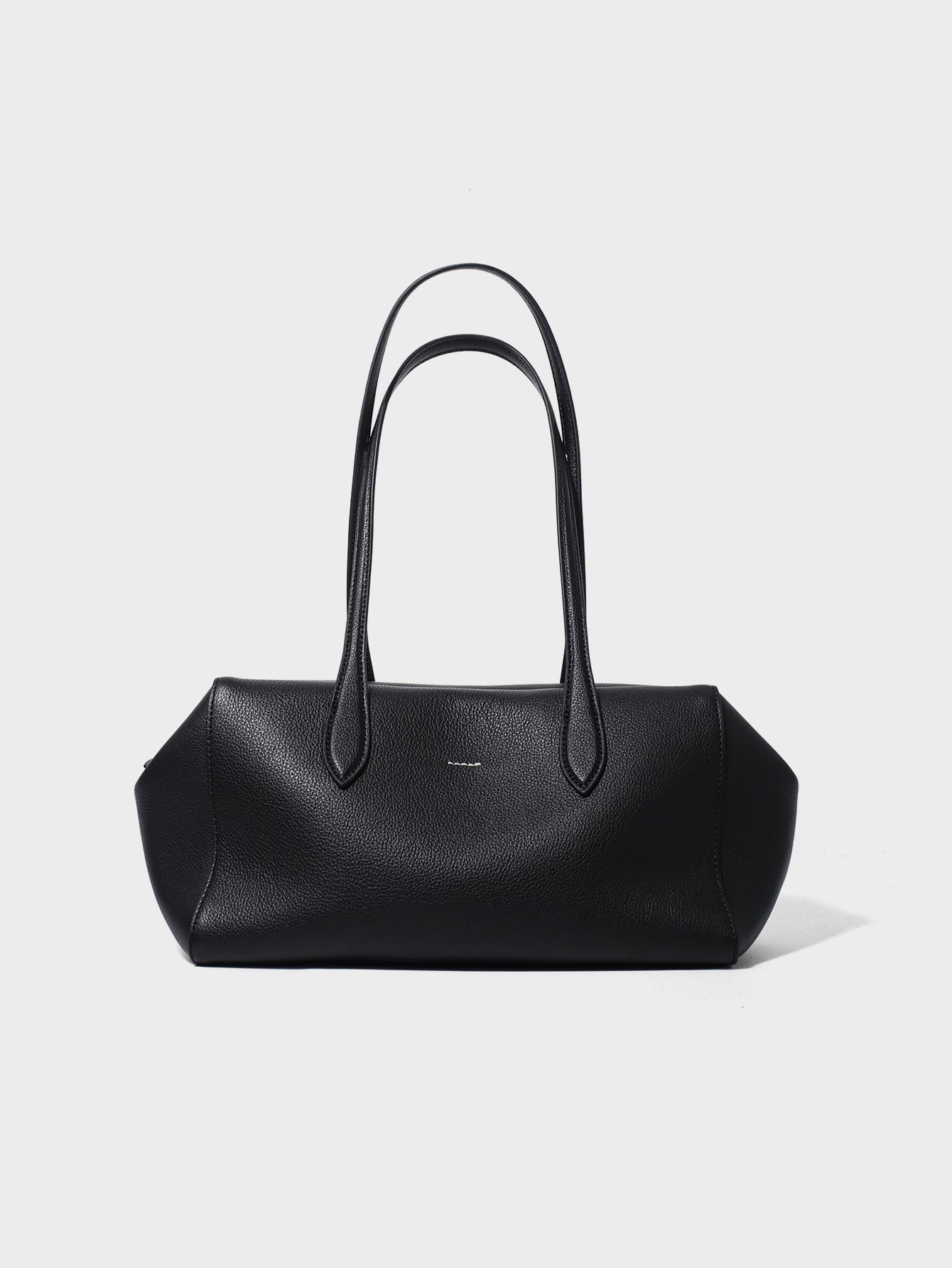 Women's Solid-Color High-Capacity Leather Tote Bag - Business Commuter Handbag