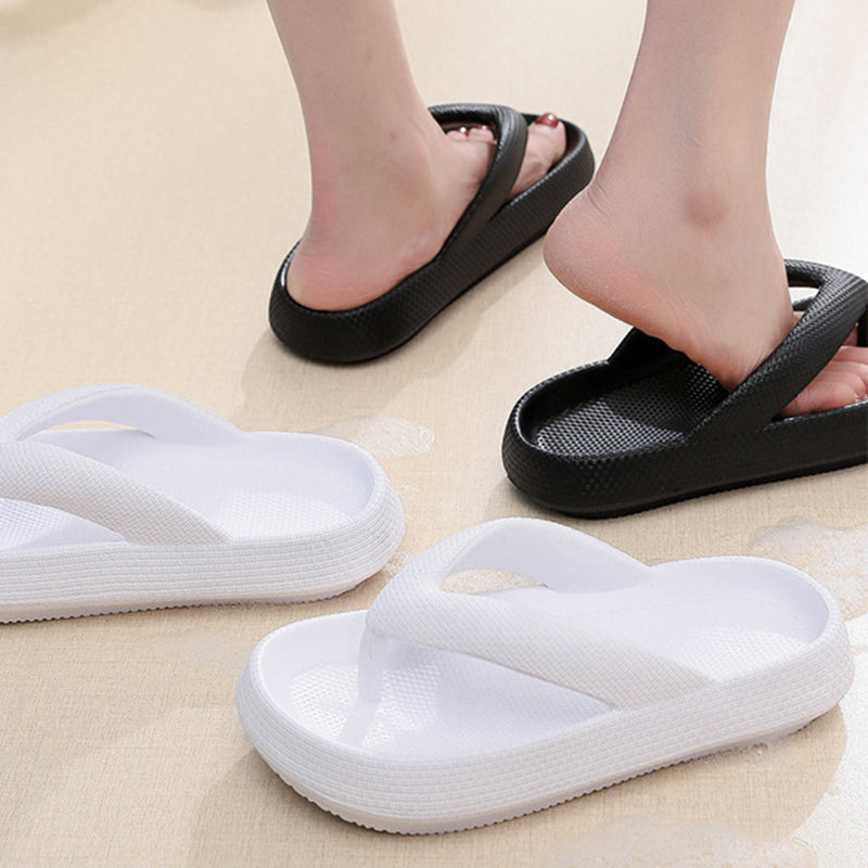Unisex EVA Clip-Toe Slides | Non-Slip Thick Sole Bathroom Slippers