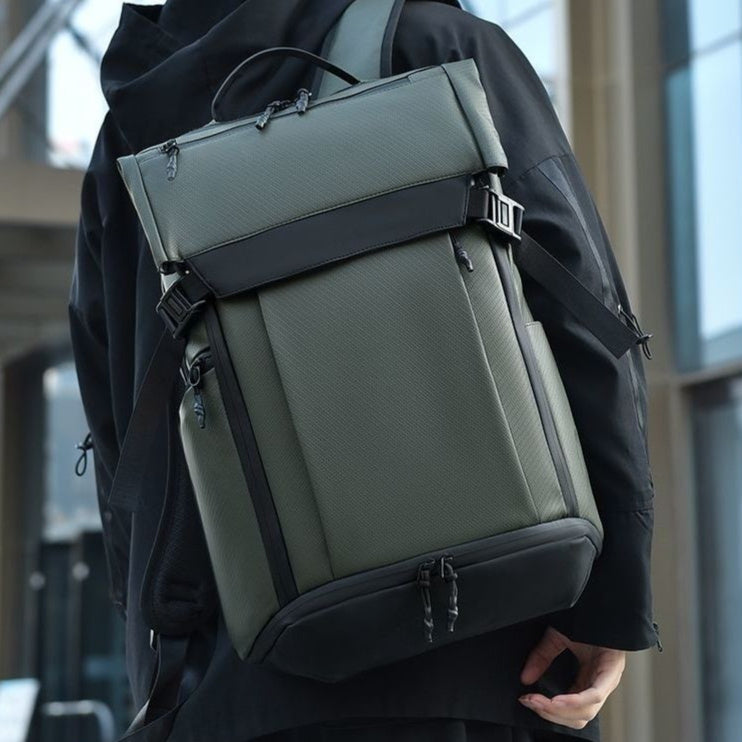 Men's Business Laptop Backpack - Casual Commuter Backpack with Multiple Compartments