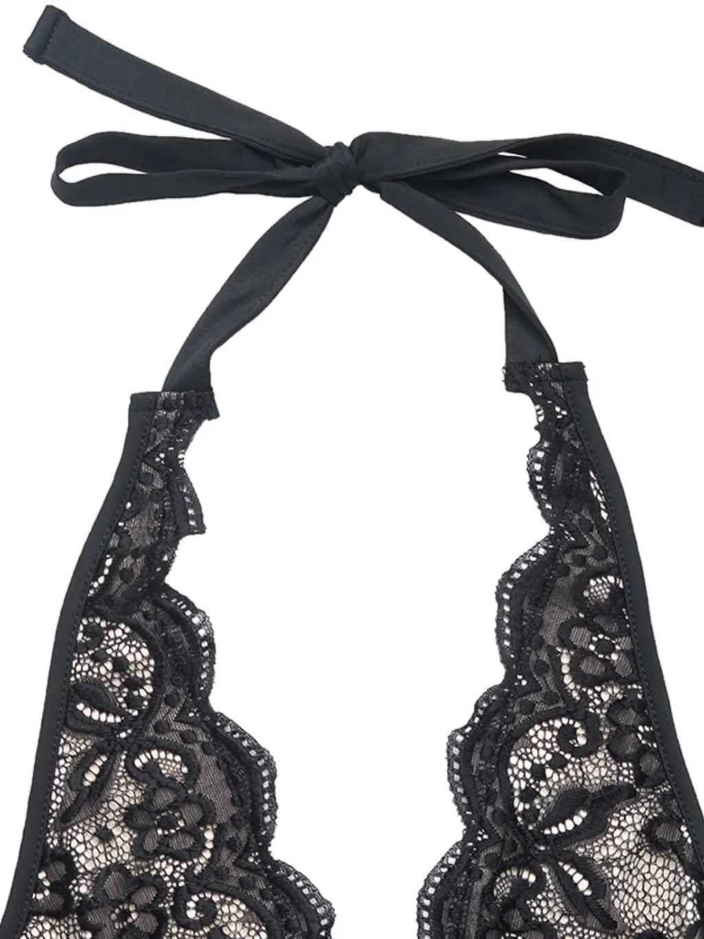 Lace Halter Neck Bodysuit