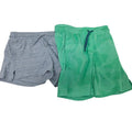 Lot of 2 New All In Motion Boys XS (4/5) Green Gray PolyCotton Sports Shorts