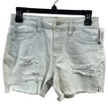New Art Class Girls Large 10/12 Adjustable Waist Distressed Bleached Jean Shorts