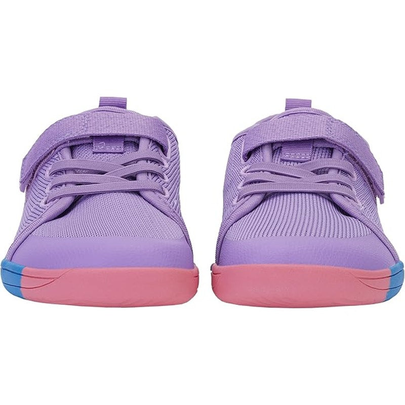 Whitin Girls Size 11 Purple Hook Loop Wide Toe Box Barefoot Athletic Shoes