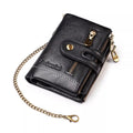 Genuine Leather Multi-Card Slot ID Card Holder Coin Purse Wallet – Large Capacity