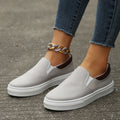Women's Slip-On Flat Loafers | Color-Block Round Toe Casual Shoes