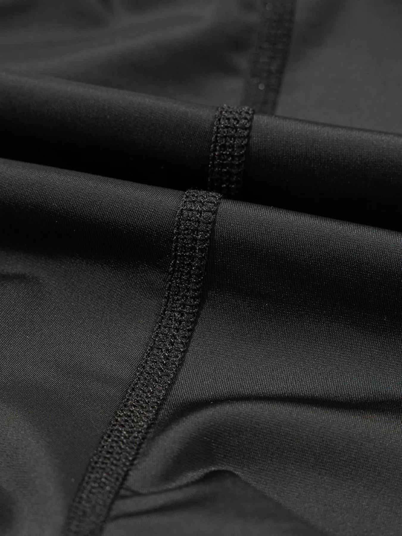 High Waisted Drawstring Swim Shorts