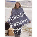 New Sirdar 8442 Denim Ultra Ladies Cabled Fringed Poncho Knitting Pattern