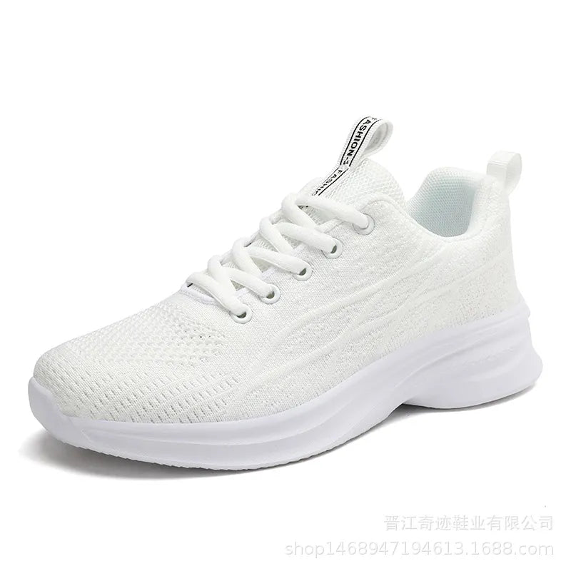 Breathable Mesh Lace Up Athletic