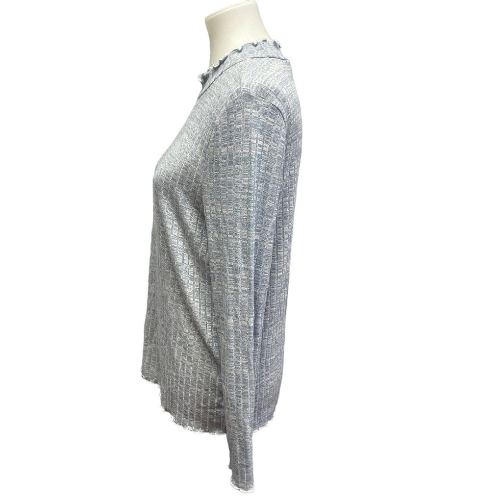 New Rebellious One Womens Plus Size 1X Long Sleeve Ruffled Soft Pullover Sweater