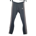 Adidas Womens Small Cotton Spandex Side Striped Athletic Leggings