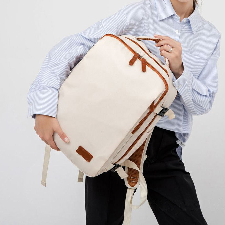 Men's Large Oxford Cloth Backpack – 36–55L Casual Travel Bag