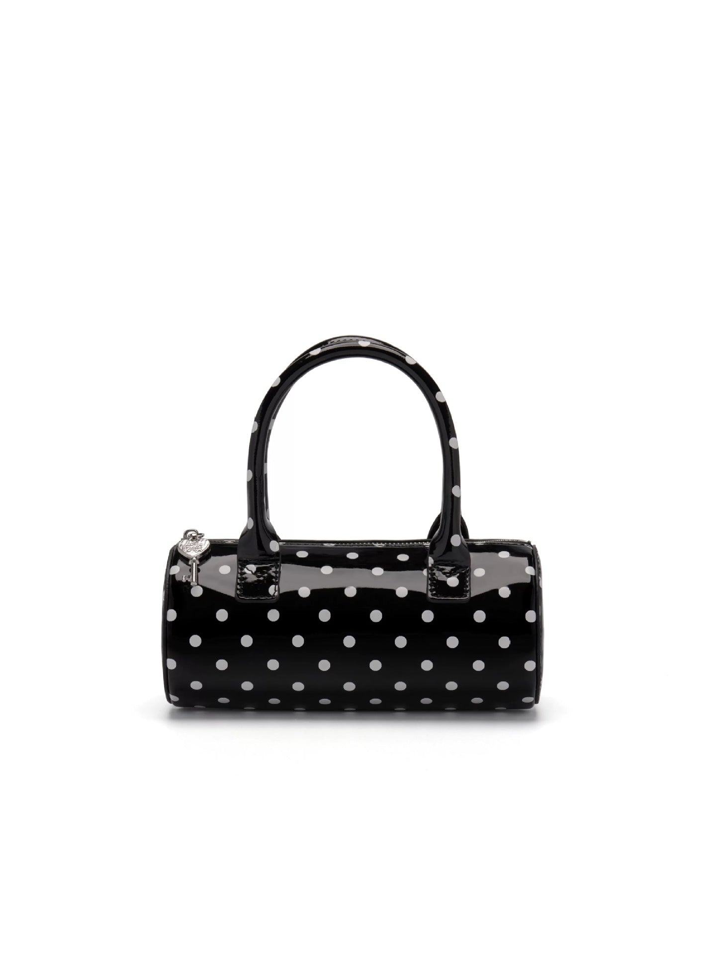 Women's Cylindrical Tote Bag – PU Leather Shoulder Bag with Card Holder