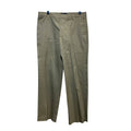 Dockers Mens 34 X 32 Flat Front PolyCotton Straight Fit Dark Khaki Chino Pants