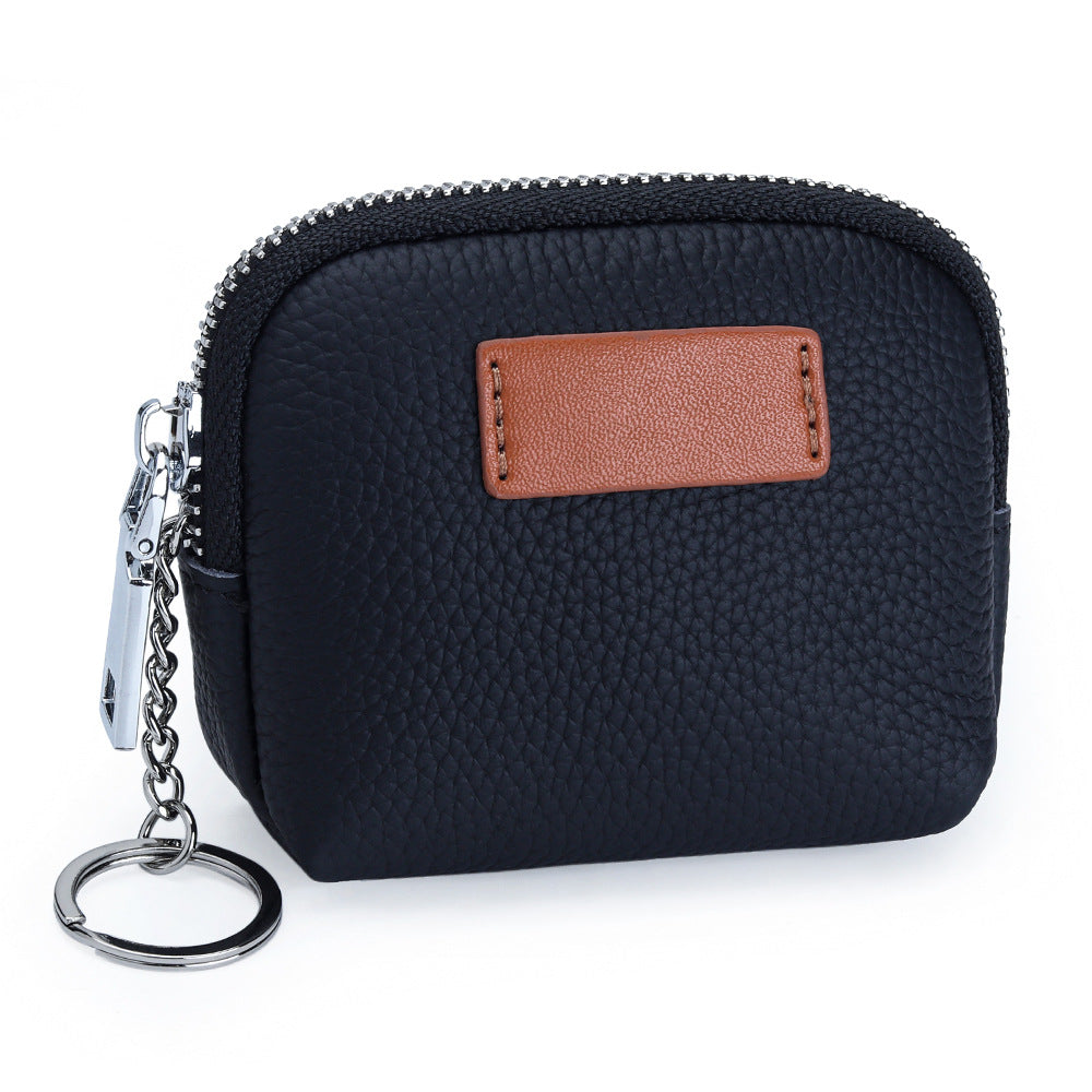 Mini Genuine Leather Wallet for Women – Slim Compact Bifold Card Holder