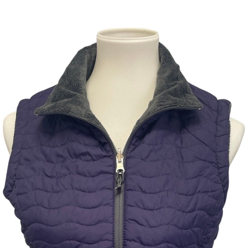 Free Country Womens Small Quilted Full Zip Warm Collared Puffer Vest Jacket