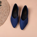 Women's Pointed-Toe Suede Flats | Plus Size Low-Top Shoes | Breathable Slip-On