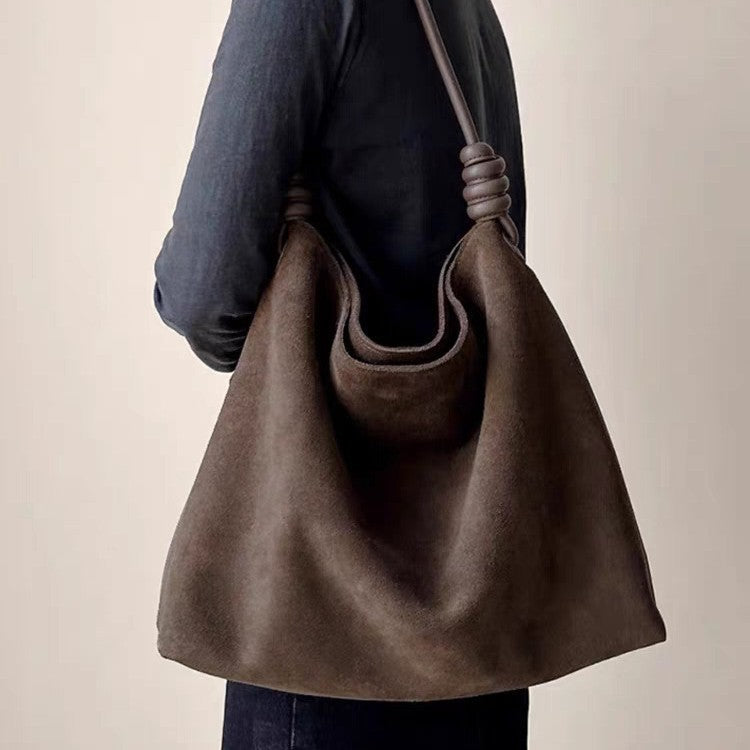 Large Capacity Genuine Leather Shoulder Bag – Women's Commuter Bag