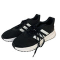 Adidas Mens Size 8.5 Black White Sneaker Lace Up Low Top Round Toe Athletic Shoes