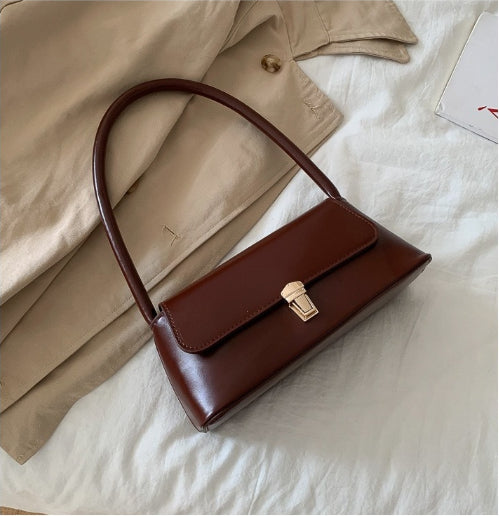 PU Leather Underarm Handbag