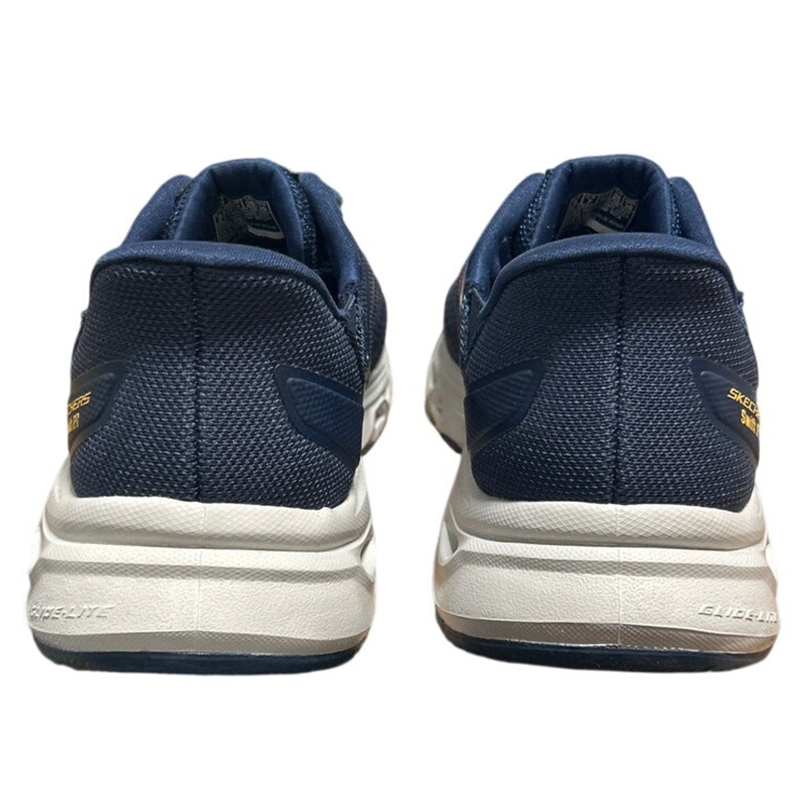 Skechers Men Size 11 Navy Blue Mesh Hands Free Swift Fit Slide On Athletic Shoes