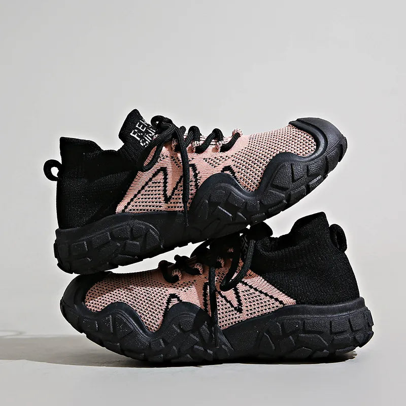 Contrast Mesh Platform Athletic