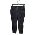 Hybrid & Company Womens Size 16 Black Factory Distressed Cotton Blend Jeans