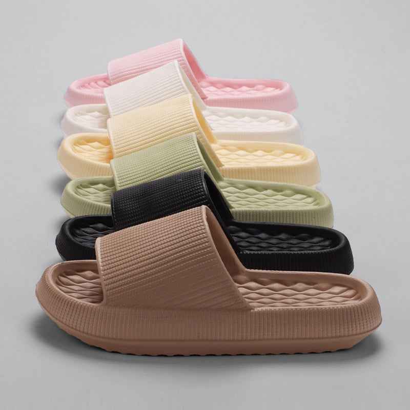 Women's EVA Slippers - Rhombus Stripe Anti-Slip Summer Slides