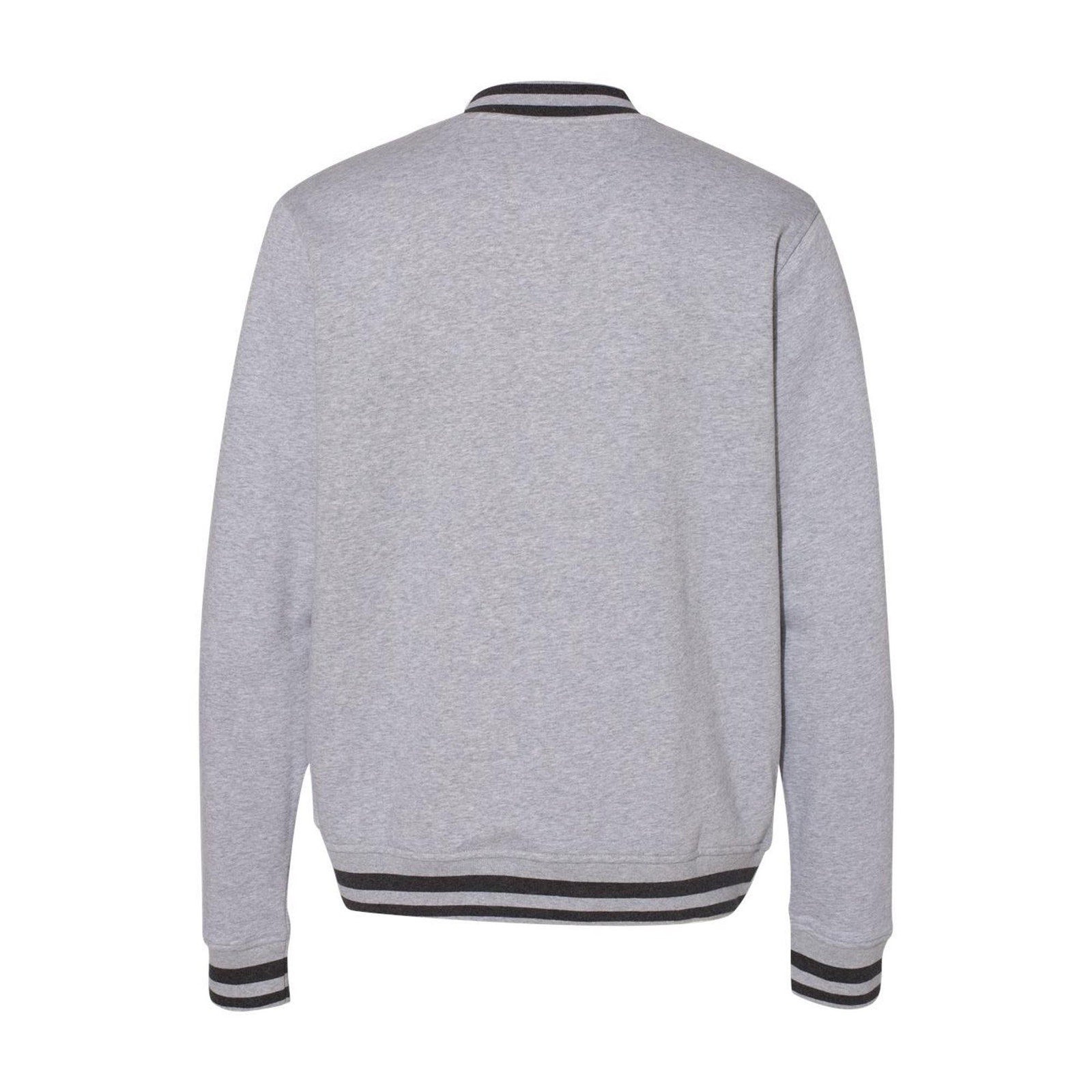 New Champion Mens 3XL Gray Snap Up PolyCotton Athletic Wear Bomber Jacket