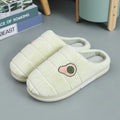 Warm Non-Slip Avocado Velvet Indoor Slippers