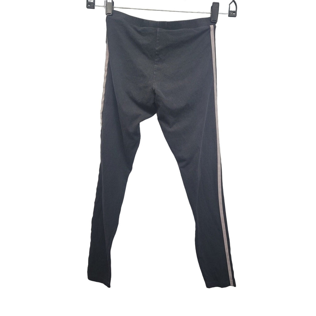 Adidas Womens Small Cotton Spandex Side Striped Athletic Leggings