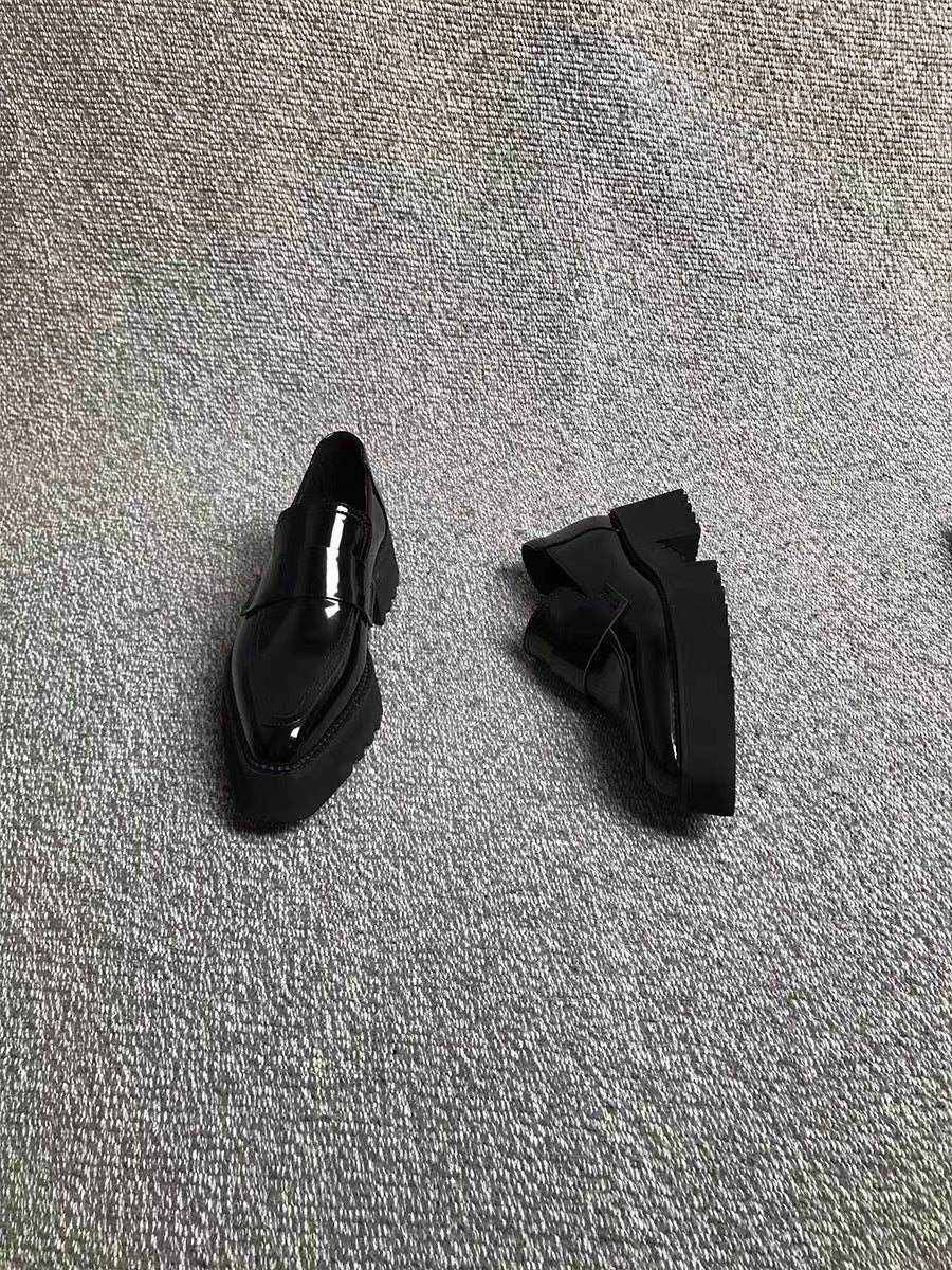 Chunky Platform Slip-On Loafers