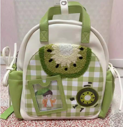 Kiwi Fruit Minimalist Backpack for Girls - Cute Dainty Sweet Design Women's Backpack