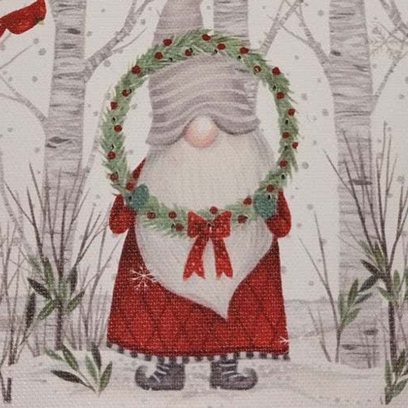 Light Up Battery Operated Christmas Winter Troll Canvas Wall Hanging Art
