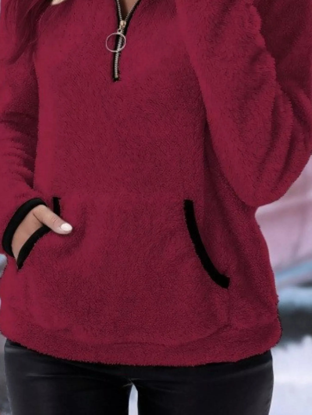 PlushZip Fleece: Cozy Full-Sleeve Plus Sweatshirt