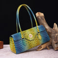 Women's Crocodile-Print Shoulder Tote Bag - Retro European Style PU Leather Handbag