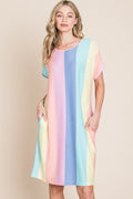 Patriotic Striped Pocket Dress - Summer Comfort