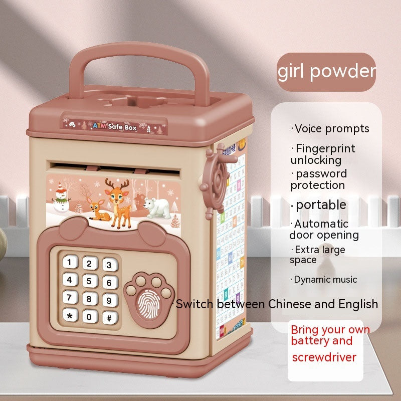 Children's Savings Bank Electric Sound And Light Fun Intelligent Automatic Money Changer
