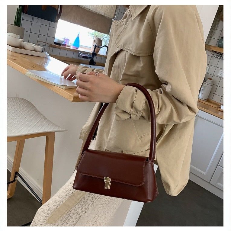 PU Leather Underarm Handbag
