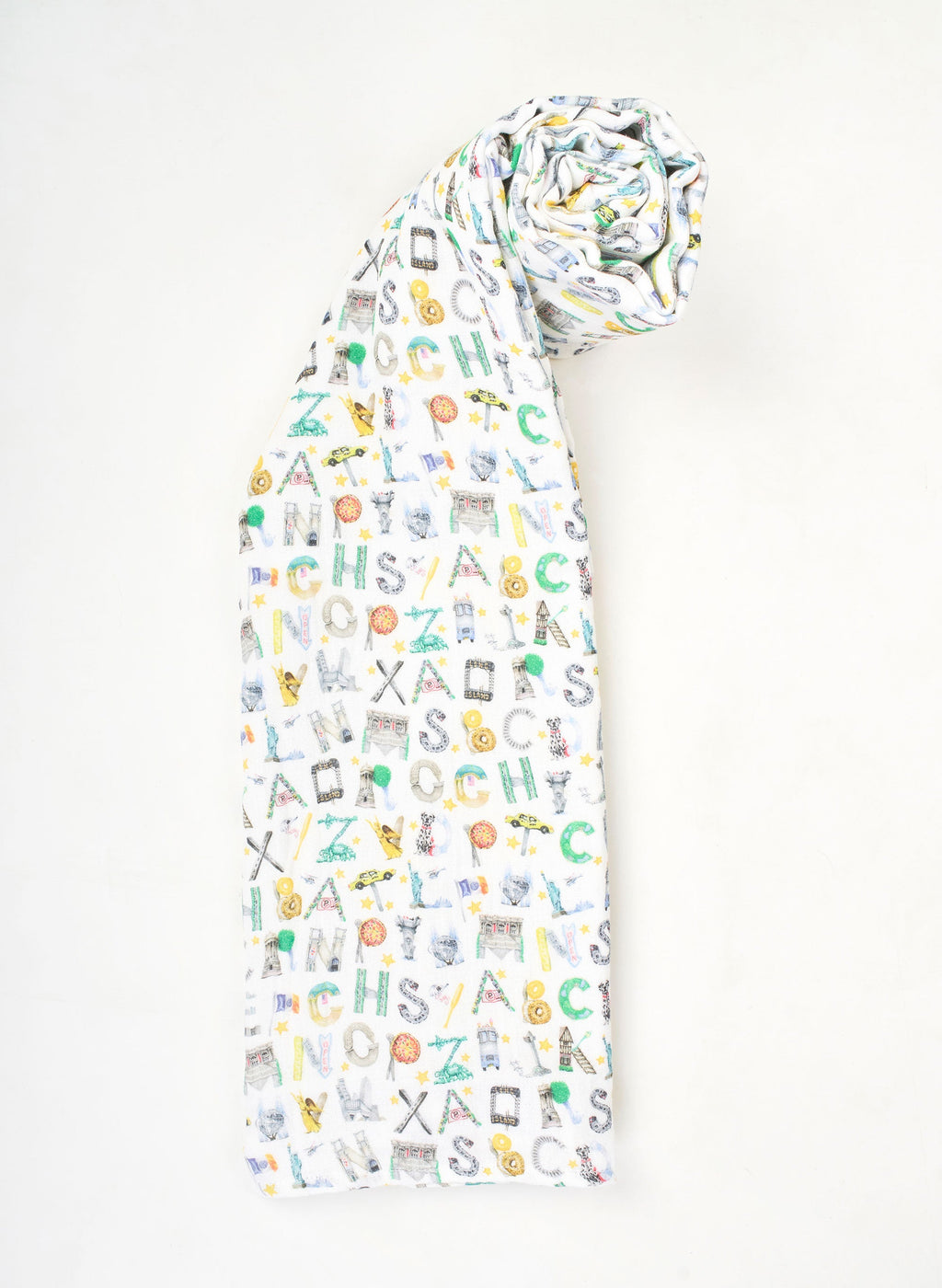 Shawl Blanket - NYC Alphabet Soup