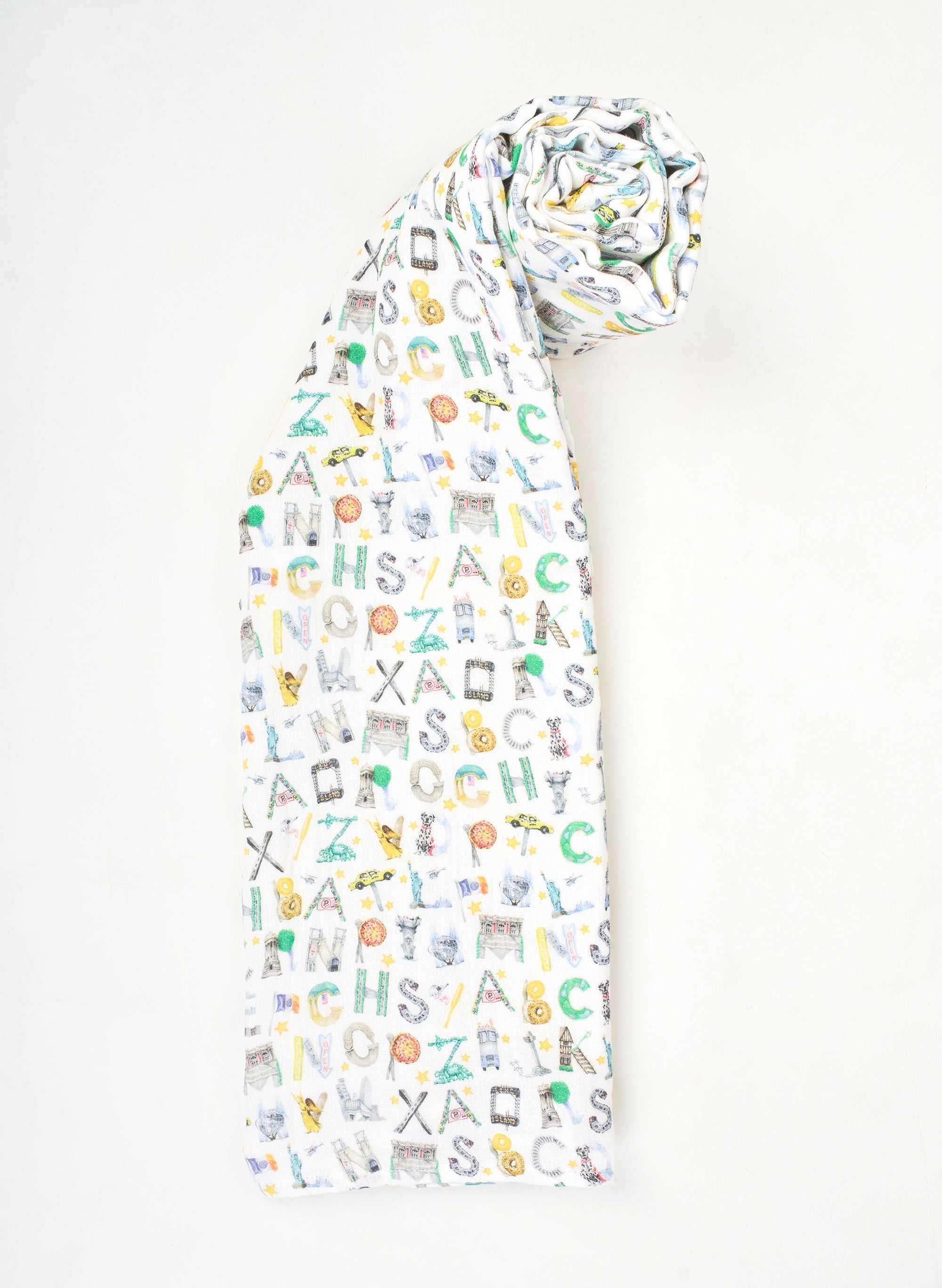 Shawl Blanket - NYC Alphabet Soup