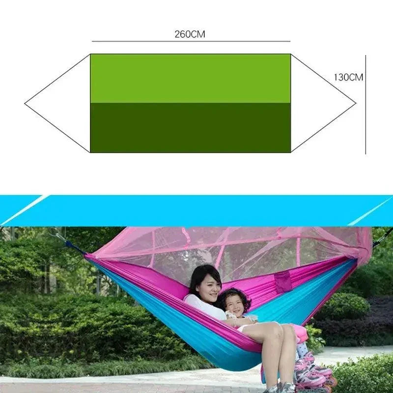 Bug-Free Camp Hammock: Ultimate Peace from Insects - Durable 210T Nylon Fabric